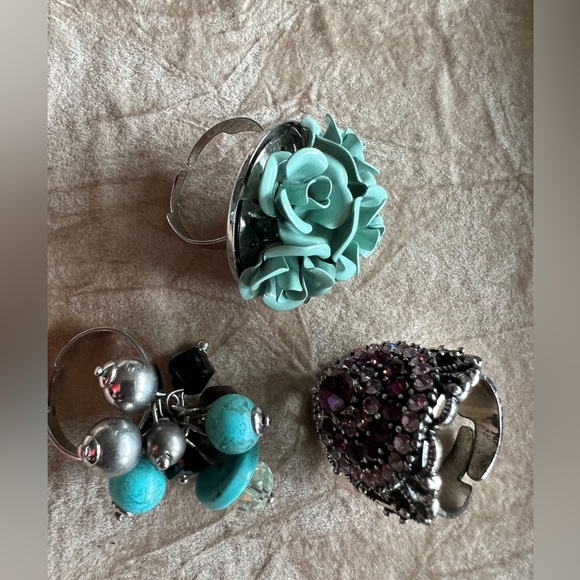 3 cute adjustable rings - Picture 4 of 5